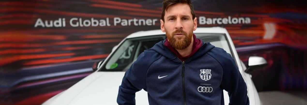 Los jugadores del FC Barcelona eligieron una vez más autos marca Audi.