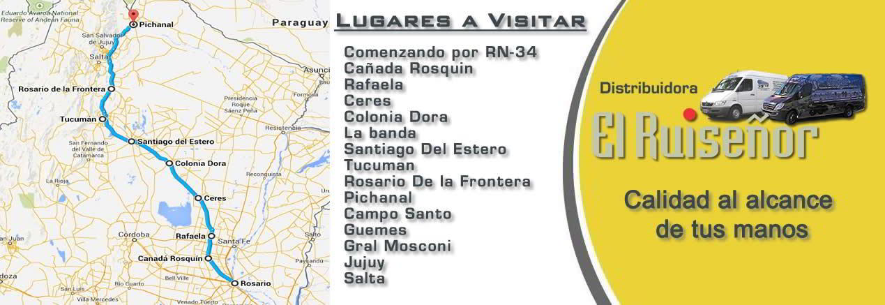 Viaje al Norte del pais.
