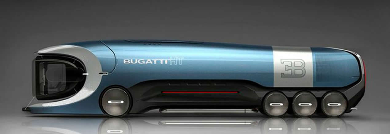 Bugatti y su camión futurista.